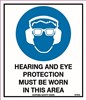 140x120mm  Self Adhesive  Packet of 4  Hearing and Eye Protection Must be Worn