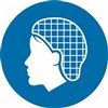 200mm Disc  Self Adhesive  Hair Net Pictogram