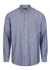 Gloweave Mens Hardware Spot Dobby Chambray Long Sleeve Shirt 100 Cotton Slate