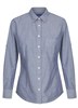 Gloweave Ladies Spot Hardware Spot Dobby Chambray Long Sleeve Shirt 100 Cotton Slate