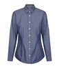 Gloweave Ladies Wellington Denim Dobby Long Sleeve Shirt 100 Cotton Navy