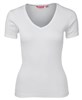 JBs Ladies V Neck Rib Tee 100 Cotton
