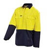 WorkIt Hi Vis Cotton Drill Closed Front Welders Shirt