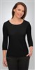 City Collection Ladies Smart Knit 34 Sleeve Top