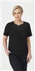 City Collection Ladies The Knit Woven Short Sleeve Top