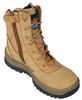 Mongrel Boot High Leg Lace Up Zip Side Wheat