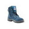 Steel Blue Southern Cross Lace Up Zip Side Boot Blue