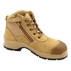 Blundstone Lace Up Zip Side Wheat Safety Boot FW10003