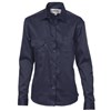 DNC Ladies Cotton Drill Work Shirt Long Sleeve