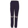 DNC Ladies Cotton Drill Work Trousers with Reflective Tape