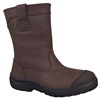 Oliver High Leg Pull On Boot Nubuck Leather Brown