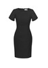Biz Corporates Shift Dress Short Sleeve Wool Stretch