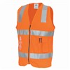 DNC Safety Vest ID Pocket Zip Front 100 Polyester Reflective Tape