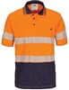 DNC Cotton Jersey Polo Shirt Long Sleeve with Segmented Reflective Tape