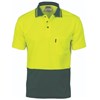 DNC Polo Shirt Short Sleeve Polyester Cotton Back 2 Tone