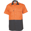 DNC Cotton Drill Shirt Short Sleeve 2 Tone