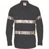 DNC Cotton Drill Shirt Long Sleeve RT1 Reflective Tape