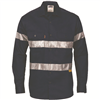 DNC Lightweight Cotton Drill CoolBreeze Shirt Long Sleeve RT1 Reflective Tape