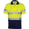 DNC Polo Shirt Short Sleeve Polyester Micromesh with 2 Ring Reflective Tape 2 Tone