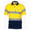 DNC Polo Shirt Cotton Jersey with Underarm Mesh Short Sleeve RT1 Reflective Tape 2 Tone