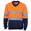 DNC Fleece Vneck 100 Cotton RT1 Reflective Tape 2 Tone