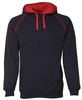 JBs Adults Contrast Fleecy Hoodie CottonPolyester Fleece
