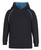 JBs Kids Contrast Fleecy Hoodie CottonPolyester Fleece
