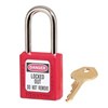 Safety Lockout Padlock Red