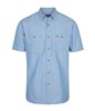 Gloweave Mens Icon Chambray Short Sleeve Shirt 100 Cotton