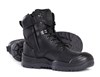 Mongrel Boot High Leg Lace Up Zip Side Black
