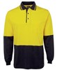 JBs Hi Vis 100 Cotton Long Sleeve Polo Shirt
