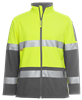 JBs Hi Vis Layer Jacket Soft Shell RT1 Reflective Tape 2 Tone