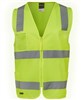 JBs Hi Vis Day Night Zip Safety Vest with ID Pocket 100 Polyester