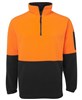 JBs Hi Vis 12 Zip Polar Fleece Jumper 100 Polyester Polar Fleece