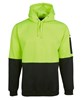 JBs Hi Vis Fleecy Pull Over Hoodie 80 Polyester 20 Cotton 2 Tone