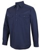 JBs 190gsm Closed Front Cotton Drill Work Shirt Long Sleeve