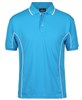 Podium Mens Piping Polo Shirt 100 Polyester Pique Knit