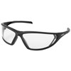 Uvex Warrior Safety Glasses Black Frame Clear Anti fog Lens EW10001