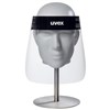 Uvex Clear disposable faceshield PET lens 03 mm inside fogfree with elastic headband