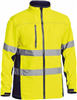 Bisley Hi Vis Soft Shell Jacket with Reflective Tape