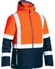 Bisley Hi Vis Puffer Jacket  Showerproof with H Pattern Reflective Tape