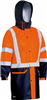 Bisley Hi Vis Stretch PU Rain Coat Waterproof with Reflective Tape
