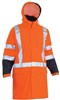 Bisley Stretch PU Rain Jacket with X Pattern Rail Reflective