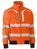 Bisley Hi Vis Soft Shell Bomber Jacket with Segmented Reflective Tape