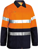 Bisley Cotton Drill Jacket with 2 Ring Pattern Reflective Tape