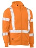 Bisley Rail Polar Zip Front Fleece Hoodie with Reflective Tape