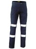 Bisley Stretch Cotton Drill Cargo Pants with Biomotion Stretch Reflective Tape