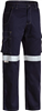 Bisley Cool Vented Lightweight Cargo Cotton Drill Pants with Reflective Tape