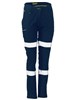 Bisley Ladies Stretch Cotton Pants with Reflective Tape
