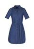 Biz Collection Ladies Delta Dress 100 Cotton Stonewashed Denim